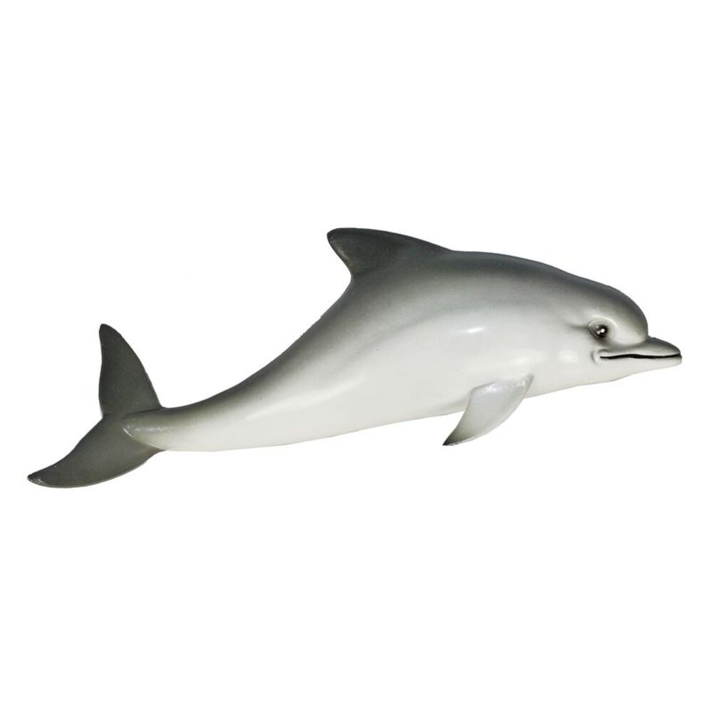 Bottlenose Gray Dolphin Wall Tiki Nursery Bath Decor 8 Inches